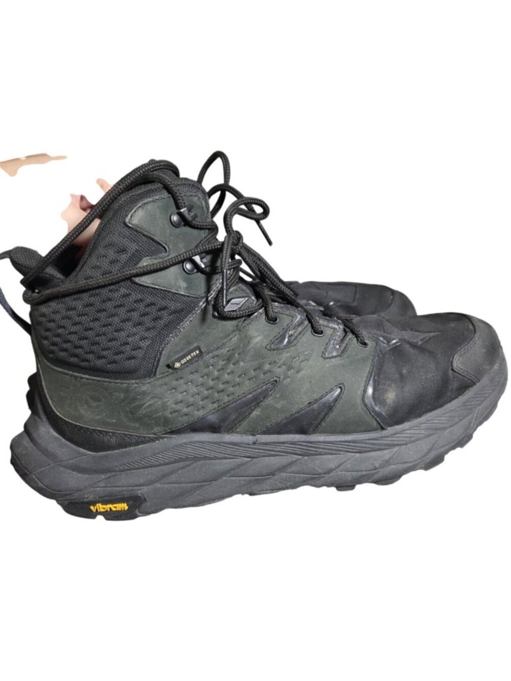 HOKA One One Mens Black Anacapa Mid GTX Outdoor Comfort Hiking Boots Size 13D